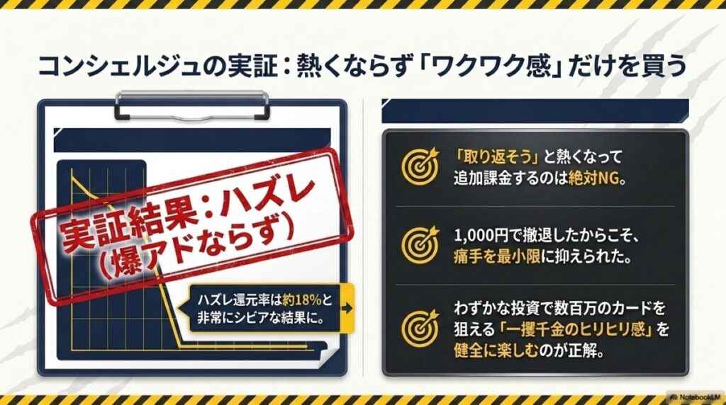 ステップ3:筆者が実際に1000円+無料分で引いてみた検証結果!