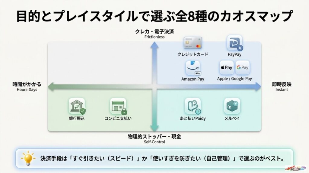 オリくじの支払い方法全8種の一覧とおすすめ診断