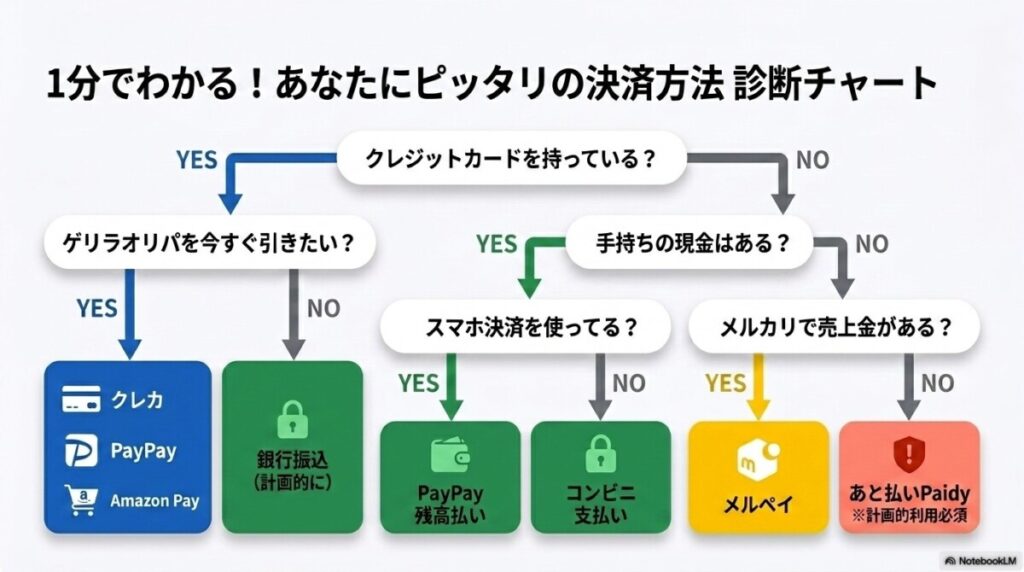 オリくじの支払い方法全8種のメリットとデメリットを徹底解説