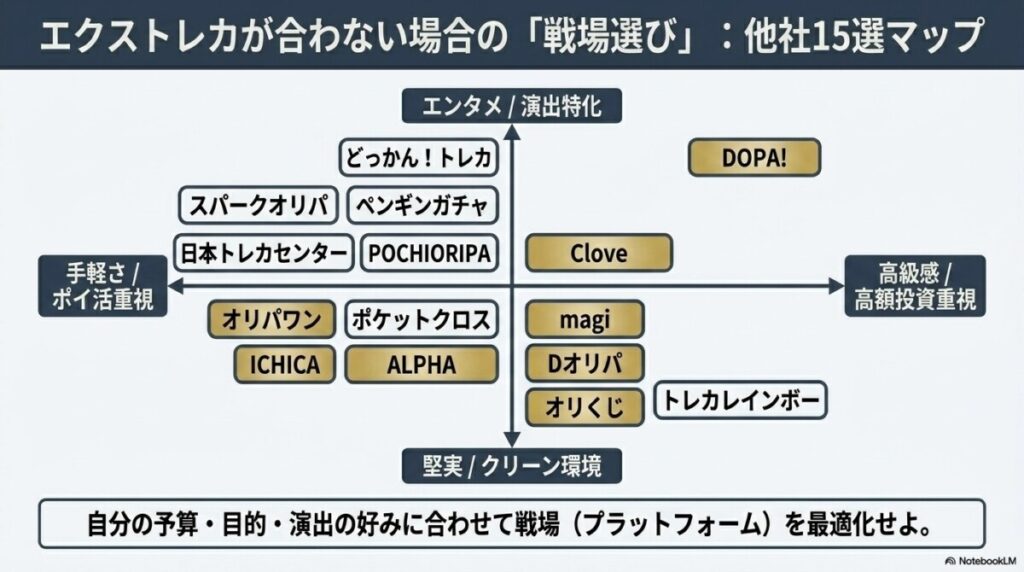 エクストレカは当たらない?優良おすすめ他社オンラインオリパ15選比較