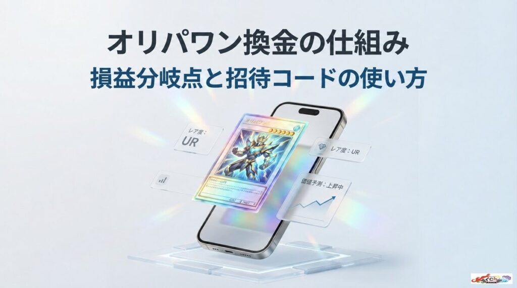 オリパワン 換金の仕組みと損益分岐点、招待コードの使い方