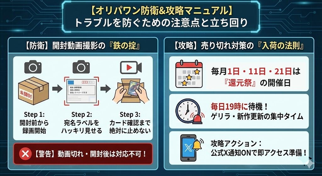 オリパワン防衛&攻略マニュアル