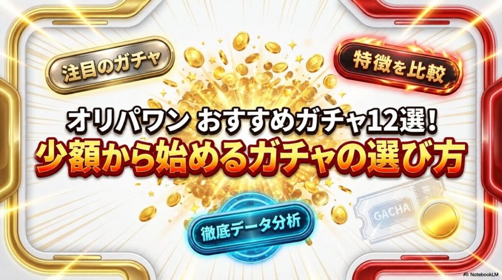 オリパワン おすすめガチャ12選！少額から始めるガチャの選び方