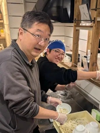 片岡町長とあっきーさん